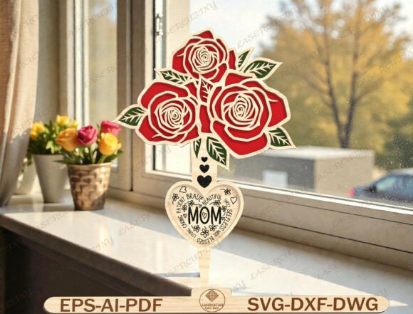 Download Mother’s Day Shadow Box Laser Cut File - Premium Resources
