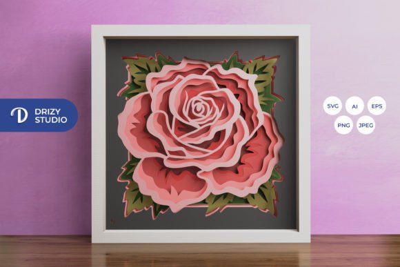Download Rose Petals 3D Shadow Box - Rose petals 3d shadow box Collection