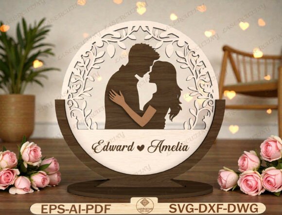 Download Floral Circle Love Sign Laser Cut File - Premium Resources