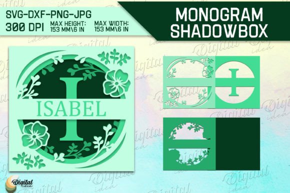 Download Shadow Box Alphabet Papercut. Letter I - Premium Bundle